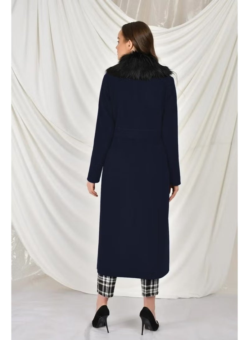 Barbora Full Collar Fur Coat - Image 3